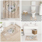 Koala Mum Australia Mother's Day Personalised Bathroom Set Beige Aboriginal Art