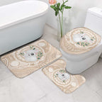 Koala Mum Australia Mother's Day Personalised Bathroom Set Beige Aboriginal Art