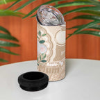 Koala Mum Australia Mother's Day Personalised 4 in 1 Can Cooler Tumbler Beige Aboriginal Art