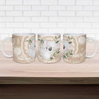 Koala Mum Australia Mother's Day Personalised Ceramic Mug Beige Aboriginal Art