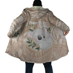 Koala Mum Australia Mother's Day Personalised Cloak Beige Aboriginal Art
