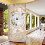Koala Mum Australia Mother's Day Personalised Door Cover Beige Aboriginal Art