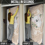 Koala Mum Australia Mother's Day Personalised Door Cover Beige Aboriginal Art