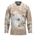 Koala Mum Australia Mother's Day Personalised Hockey Jersey Beige Aboriginal Art