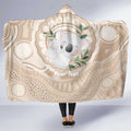 Koala Mum Australia Mother's Day Personalised Hooded Blanket Beige Aboriginal Art