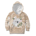 Koala Mum Australia Mother's Day Personalised Kid Hoodie Beige Aboriginal Art