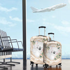 Koala Mum Australia Mother's Day Personalised Luggage Cover Beige Aboriginal Art
