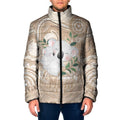 Koala Mum Australia Mother's Day Personalised Padded Jacket Beige Aboriginal Art
