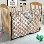 Koala Mum Australia Mother's Day Personalised Quilt Beige Aboriginal Art