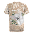 Koala Mum Australia Mother's Day Personalised Rugby Jersey Beige Aboriginal Art