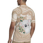 Koala Mum Australia Mother's Day Personalised Rugby Jersey Beige Aboriginal Art