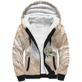 Koala Mum Australia Mother's Day Personalised Sherpa Hoodie Beige Aboriginal Art