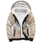 Koala Mum Australia Mother's Day Personalised Sherpa Hoodie Beige Aboriginal Art