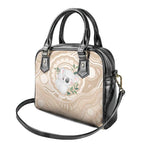 Koala Mum Australia Mother's Day Personalised Shoulder Handbag Beige Aboriginal Art