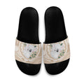Koala Mum Australia Mother's Day Personalised Slide Sandals Beige Aboriginal Art