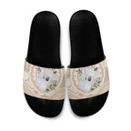 Koala Mum Australia Mother's Day Personalised Slide Sandals Beige Aboriginal Art