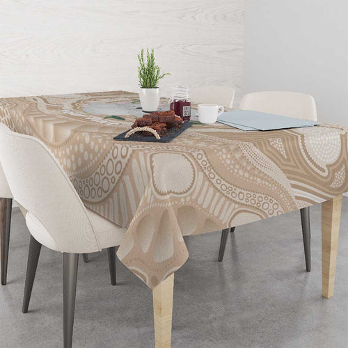 Koala Mum Australia Mother's Day Personalised Tablecloth Beige Aboriginal Art