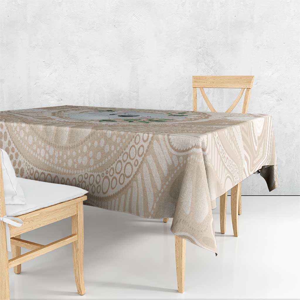 Koala Mum Australia Mother's Day Personalised Tablecloth Beige Aboriginal Art