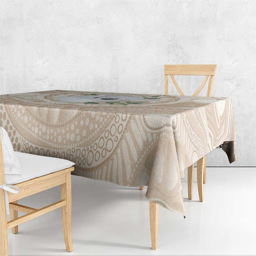 Koala Mum Australia Mother's Day Personalised Tablecloth Beige Aboriginal Art