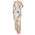 Koala Mum Australia Mother's Day Personalised Tank Maxi Dress Beige Aboriginal Art