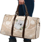 Koala Mum Australia Mother's Day Personalised Travel Bag Beige Aboriginal Art
