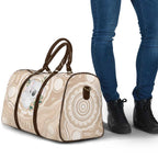 Koala Mum Australia Mother's Day Personalised Travel Bag Beige Aboriginal Art