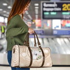 Koala Mum Australia Mother's Day Personalised Travel Bag Beige Aboriginal Art