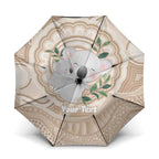 Koala Mum Australia Mother's Day Personalised Umbrella Beige Aboriginal Art