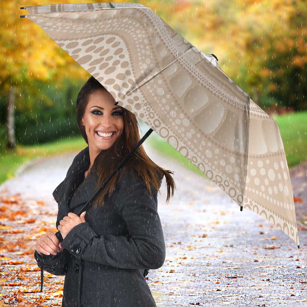 Koala Mum Australia Mother's Day Personalised Umbrella Beige Aboriginal Art