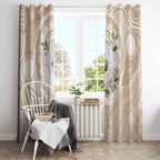 Koala Mum Australia Mother's Day Personalised Window Curtain Beige Aboriginal Art