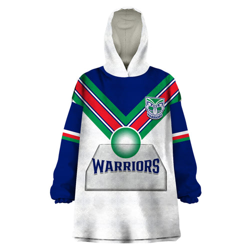 personalised-warriors-rugby-wearable-blanket-hoodie-new-zealand-sporty-white-style
