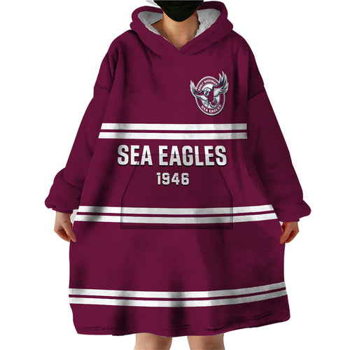 sea-eagles-rugby-wearable-blanket-hoodie-manly-warringah-maroon-sporty-style