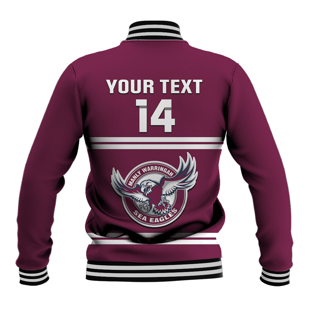 personalised-sea-eagles-rugby-baseball-jacket-manly-warringah-maroon-sporty-style