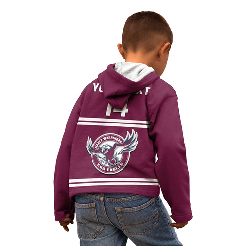 personalised-sea-eagles-rugby-kid-hoodie-manly-warringah-maroon-sporty-style