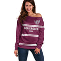 personalised-sea-eagles-rugby-off-shoulder-sweater-manly-warringah-maroon-sporty-style