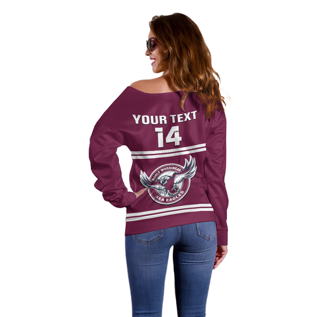 personalised-sea-eagles-rugby-off-shoulder-sweater-manly-warringah-maroon-sporty-style