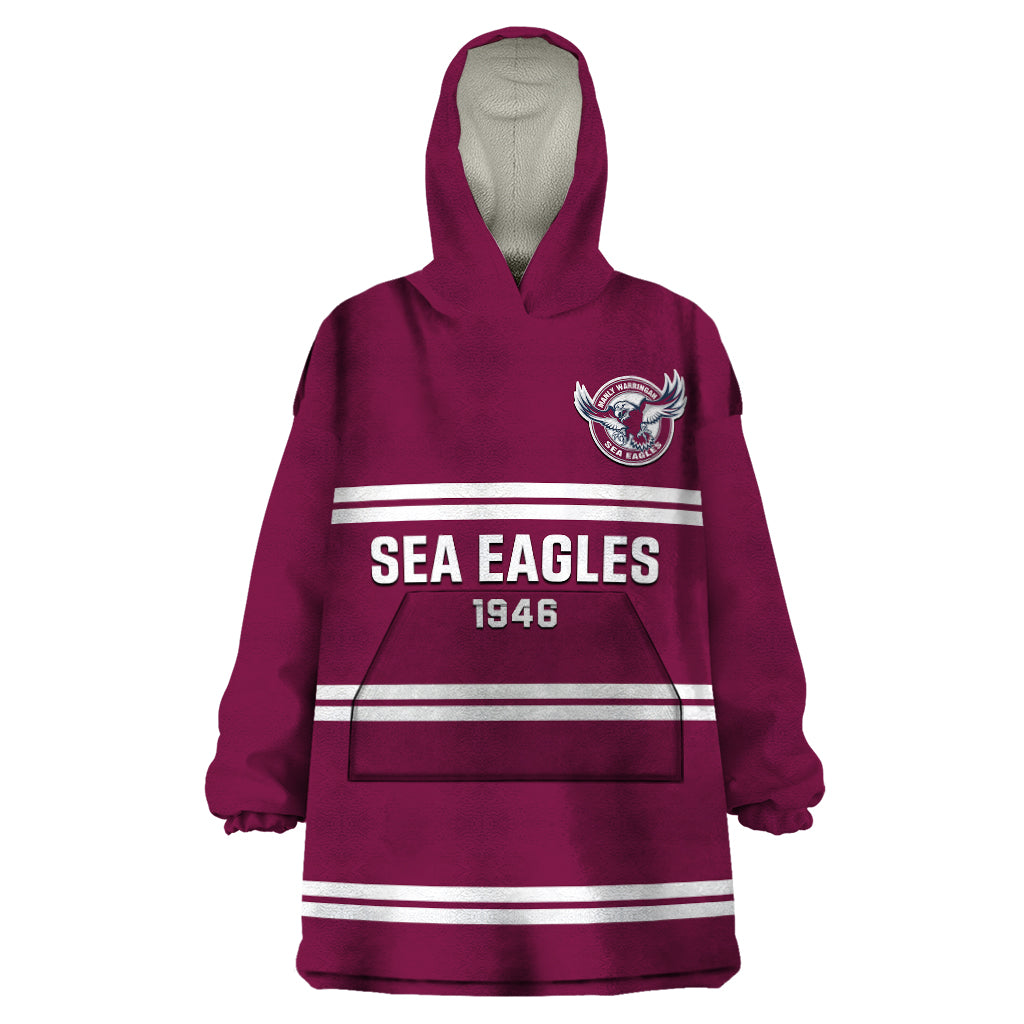 personalised-sea-eagles-rugby-wearable-blanket-hoodie-manly-warringah-maroon-sporty-style