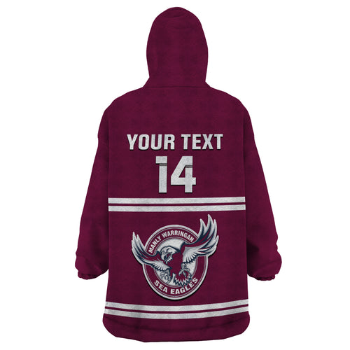personalised-sea-eagles-rugby-wearable-blanket-hoodie-manly-warringah-maroon-sporty-style