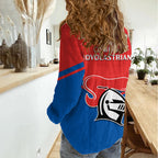Newcastle Knights Rugby Women Casual Shirt Novocastrians Sporty Style LT14