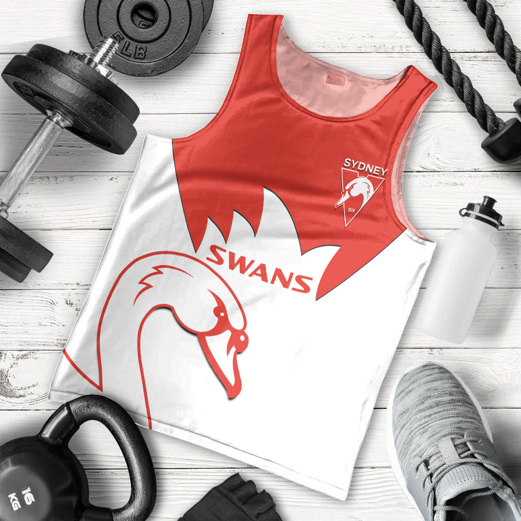 sydney-swans-football-men-tank-top-go-swannies-sporty-style