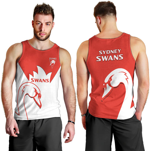 sydney-swans-football-men-tank-top-go-swannies-sporty-style