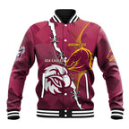 Personalised Broncos And Eagles Rugby Baseball Jacket Sporty Version
