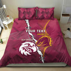 Personalised Broncos And Eagles Rugby Bedding Set Sporty Version