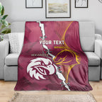 Personalised Broncos And Eagles Rugby Blanket Sporty Version