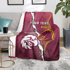 Personalised Broncos And Eagles Rugby Blanket Sporty Version