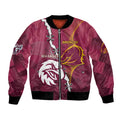 Personalised Broncos And Eagles Rugby Bomber Jacket Sporty Version