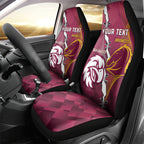 Personalised Broncos And Eagles Rugby Car Seat Cover Sporty Version