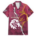 Personalised Broncos And Eagles Rugby Family Matching Mermaid Dress and Hawaiian Shirt Sporty Version