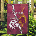 Personalised Broncos And Eagles Rugby Garden Flag Sporty Version