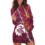 Personalised Broncos And Eagles Rugby Hoodie Dress Sporty Version
